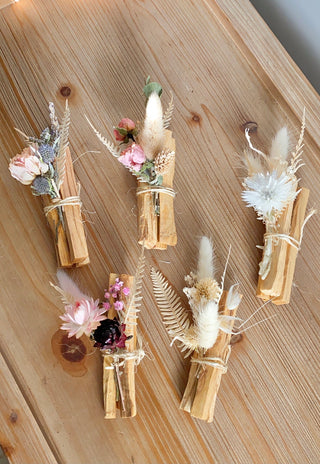 Palo Santo bundle with Dried Flowers