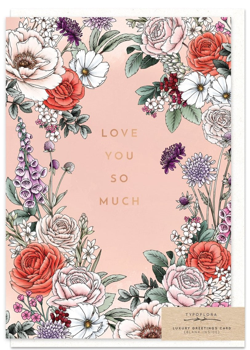 Love you so much - typoflora